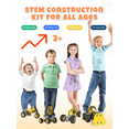 thumbnail image 6 of 10-in-1 STEM Building Toys for Kids Ages 4-10, Motorized Construction Engineering Kit with Bulldozer and Excavator Models, 112 Pieces, 6 of 7