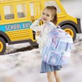 thumbnail image 2 of DAKIMOE School Backpack Book Bags Primary Middle School Bags for Teens Back to School Large Bookbags with Multi Pocket for 7-14 Years Pink, 2 of 5