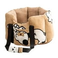 thumbnail image 4 of Asiento de coche para perros Cama para vehículo Nido para perros Suministros para mascotas Casa para mascotas Transportín de viaje para mascotas Cama marrón, 4 of 10