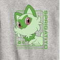 thumbnail image 3 of Pokémon - Sprigatito Stats - Youth Crewneck Fleece Sweatshirt, 3 of 5