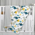 Gllquen Baby Blanket Unisex Newborn, Ultra Soft Minky with Double Layer
