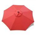 thumbnail image 2 of Bibana 9ft Patio Umbrella Replacement Canopy Market Umbrella Top Fit Outdoor Umbrella Canopy (Red), 2 of 6