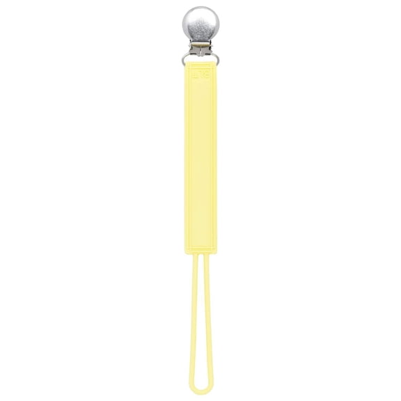 Classic Baby Yellow All Silicone One Piece Pacifier Clip