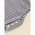 thumbnail image 7 of Suealasg Newborn Baby Boy Girl Waffle Romper Long Sleeve Stripe Print Jumpsuits 3 6 12 18 Months Infant Fall Clothes, 7 of 7