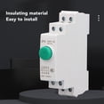 thumbnail image 3 of Interruptor de Botón Push Din Rail, Botón Push Din Rail de Ahorro de Espacio Fácil de Instalar AC230V Para Arrancador Magnético, 3 of 7