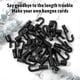 thumbnail image 2 of 20 Pack Black Bungee Cord Hooks for 3/16 Inch to 1/4 Inch, Shock Cord End Hooks, 2 of 5