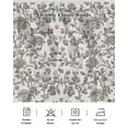 thumbnail image 5 of Sage Green Leaf Wrap Around Bed Skirts for King Bed 16" Drop,Bed Skirt with Adjustable Elastic Belt Dust Ruffle Bed Valance for Bedroom Hotel Retro Farmhouse Plant Floral Branch Bed Frame Cover, 5 of 7