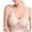Beige, variant on SMihono Stylish Women's Sexy Racerback Lace Plunge Bralette Padded Bra Top Racerback Bralette - Wireless Lace Bralette for Women Blue M