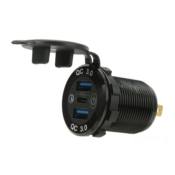 USB Charger Socket Car Charger Socket 12V Input Voltage Easy To Install For Trucks