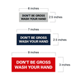thumbnail image 2 of Basic Don't Be Gross Wash Your Hand Sign (White/Red) - Medium, 2 of 5