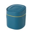 thumbnail image 2 of jifeng Mini Desktop Trash Can Garbage Basket Dustbin Home Beside Tabletop Blue, 2 of 9