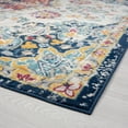 thumbnail image 5 of Bliss Rugs Oriental Floral Area Rug, Medallion Indoor Rugs for Living Room, Dining Room, Bedroom | Cream/Pink, 5' x 8' (5'3''x7'3''), 5 of 9