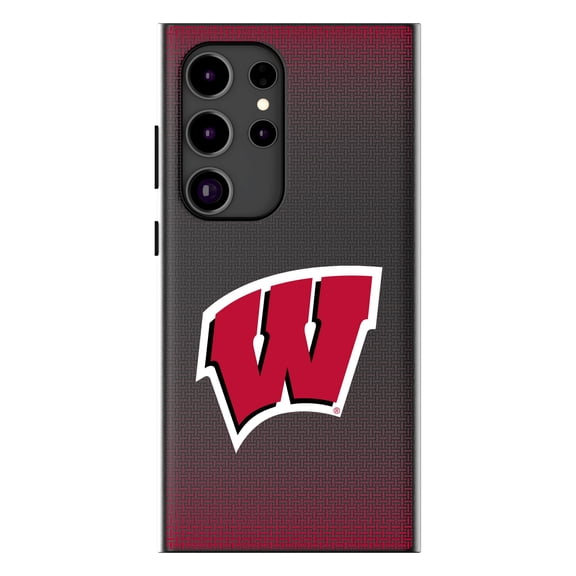 Keyscaper Wisconsin Badgers Linen Galaxy Magnetic Bump Case