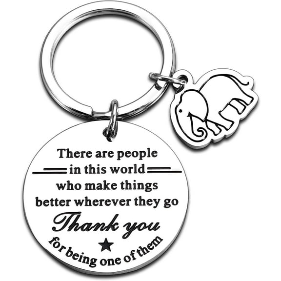 Thank you gifts for coworkers, bosses, ladies, work, girlfriendsPractical Christmas gifts for adultsThank you gifts for friendsElephant keychain for women