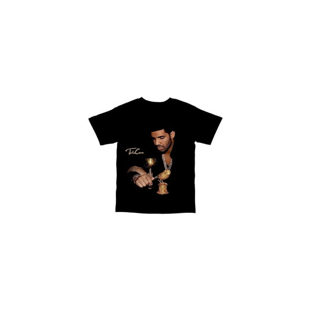 CAMISETA BOOTLEG GRÁFICA DEL ÁLBUM DRAKE TAKE CARE Cuello redondo de algodón