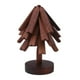 thumbnail image 1 of Juego de salvamanteles plegables con soporte organizador para platos calientes, diseño de árbol, para bebidas madera de sapeli, 1 of 9