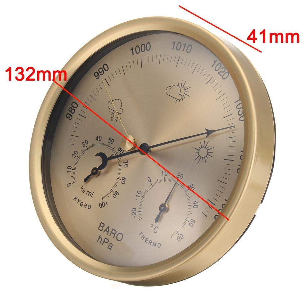 3in 1 Barometer In/Outdoor Thermometer Hygrometer Weather Station Pressure Gauge