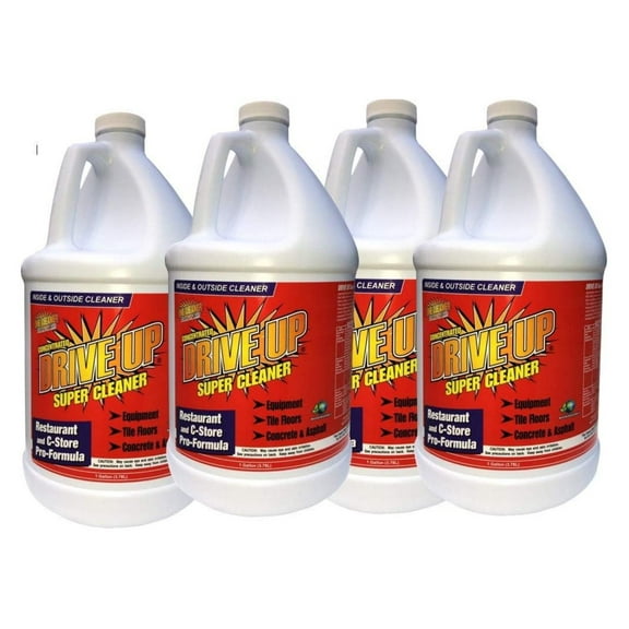 Concentrated Degreaser 4 x 1 Gal Multi Surface Safe Degreaser, Remove Motor Oil from Concrete, Industrial Strength 128 Fl Oz (Pack of 4)
