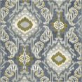 thumbnail image 1 of Unique Loom Outdoor Modern Abstract Cool Color Rug 6' x 6' Square Blue/Gray, 1 of 1