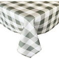 thumbnail image 1 of Newbridge Gray Buffalo Cottage Check Print Fabric Tablecloth, Buffalo Plaid Wrinkle Free, Water and Stain Resistant Heavy Weight Tablecloth, 52” x 70” Oblong/Rectangle, 1 of 7