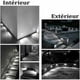 thumbnail image 4 of Luz de pared empotrable LED de 3W, luces de escalera impermeables IP65 de color blanco frío, luces de escalón, aluminio, iluminación decorativa para interiores y exteriores, carcasa negra, 4 of 5