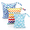 Blue, variant on Wet Dry Bags for Cloth Diapers Travel,Swimsuit,Beach,Pool,Gym,Wet Clothes Bag with 2 Pockets 3 Pack