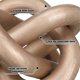thumbnail image 3 of 3 Link Wood Knot Decor - Hand Carved Coffee Table Decoration,Rustic Objects for Home,Living Room Bedroom(Champagne), 3 of 5