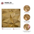 thumbnail image 4 of Panel Decorativo 3D DECO PVC 10pz 2.5m2 Texturas S050 ORO, 4 of 4