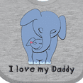 thumbnail image 4 of Inktastic I Love My Daddy Elephant Blue Boys Baby Bib, 4 of 4