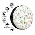 thumbnail image 4 of Rateoe Wildflower Watercolor 2 Pattern Tire Cover Wheel Protectors Weatherproof Wheel Covers Universal Fit for Trailer Rv SUV Truck Camper Travel Trailers Accessories-14 inch, 4 of 6
