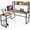 Brown, variant on Giantex L-Shaped Desk, Space Saving Corner Desk, Industrial Computer Workstation  for Home Office, Black