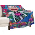thumbnail image 2 of Manta de franela suave y acogedora de Rick y Morty para niños y niñas, mantas de vellón cálidas de lujo para sofá, cama, camping, viajes, 40 x 30 pulgadas, 2 of 8