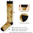 thumbnail image 3 of FREEAMG Christmas Decoration Compression Socks for Men & Women Running Stockings Knee High Socks for Gardening Running Cycling Travel and Climbing, 1 Pair, 3 of 7