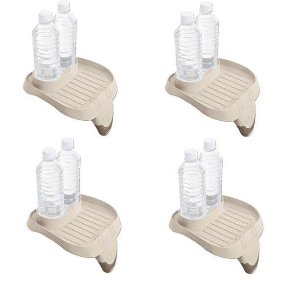 Intex PureSpa Attachable Cup Holder And Refreshment Tray Accessory, Tan (4 Pack)