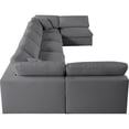 thumbnail image 6 of Meridian Furniture Serene Grey Linen Fabric Deluxe Modular Sectional, 6 of 9