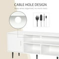 thumbnail image 4 of HOMCOM Modern TV Stand Cabinet w/ Storage Shelf, Cable Hole, Entertainment, 4 of 10