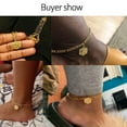 thumbnail image 5 of Initial Anklets for Women Charm Link Jewelry Anklet Bracelet for Teen Girls Alphabet（R）, 5 of 5