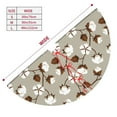 thumbnail image 3 of Yiaed Cotton Tree Print Christmas Tree Skirt , Tree SkirtsTree Mat for Christmas Winter Holiday Indoor Decorations-48", 3 of 7
