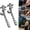 Bung Wrench-2PCS, variant on 7-in-1 Aluminum Bung Wrench, 9.6in Upgraded 5 Gallon Bucket Opener Tool, Bung Caps Wrench for 5-55 Gallon Drums, Non-Sprking Heavy Duty Tool for Home, Industrial Use