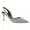Gray, variant on Women Pointed Toe Elastic Slingback Pumps Strappy Mid Thin Heel Sandals Elegant Party Date Shoes Size 8 Gray