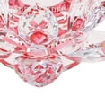 thumbnail image 4 of Crystal Lotus Flower Crafts Paperweights Glass Lotus Buddhist Ornament Feng Model Red, 4 of 8