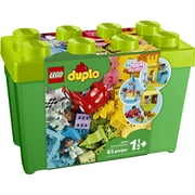 LEGO DUPLO Classic Deluxe Brick Box 10914 Starter Set with Storage Box, Great Educational Toy for Toddlers 18 Months and up (85 Pieces)