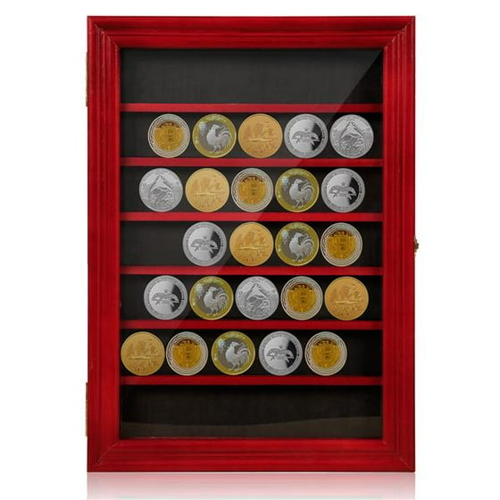 Yaheetech Military Challenge Coin Display Case Sport Competition Wall Mounted Cabinet With Lock And Door - Coin Wall Display Case Yaheetech Military Challenge Coin Display Case Sport Competition Wall Mounted Cabinet With Lock And Door - Coin Wall Display Case