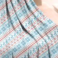 thumbnail image 3 of Blue and Red Christmas Pattern Blanket,Comfortable Soft Lamb Wool Throw Blanket,All Season,Warm Lightweight Blankets for Sofa Bed Couch Living Room Chair,50"x60", 3 of 4