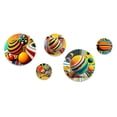 thumbnail image 2 of Designart "Pop Art Colorful Spheres I" Modern Geometric Metal Wall Art Set of 5 Piece, 2 of 5