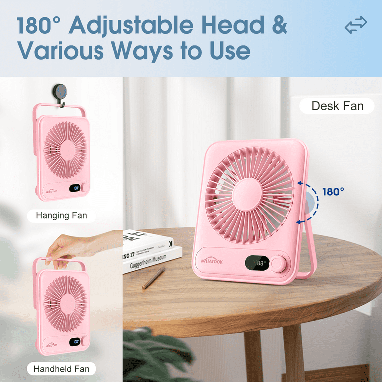 Kidsjoy Portable USB Rechargeable Desk Fan, 100 Speeds photo 6