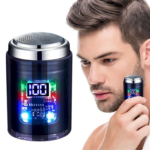 Mini Trimmer New Portable Powerful Visual Digital Display Shaver Unisex Mini Shaver Transparent Body For Any Part Of The Body, Electric Shaver