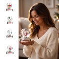 thumbnail image 7 of UNLLLL Lighted Christmas Snowball with Resin Base, Christmas Light Up Resin Glass Ball, Soft Glow, for Home Holiday Desktop Tabletop Gift Decoration (D), 7 of 7