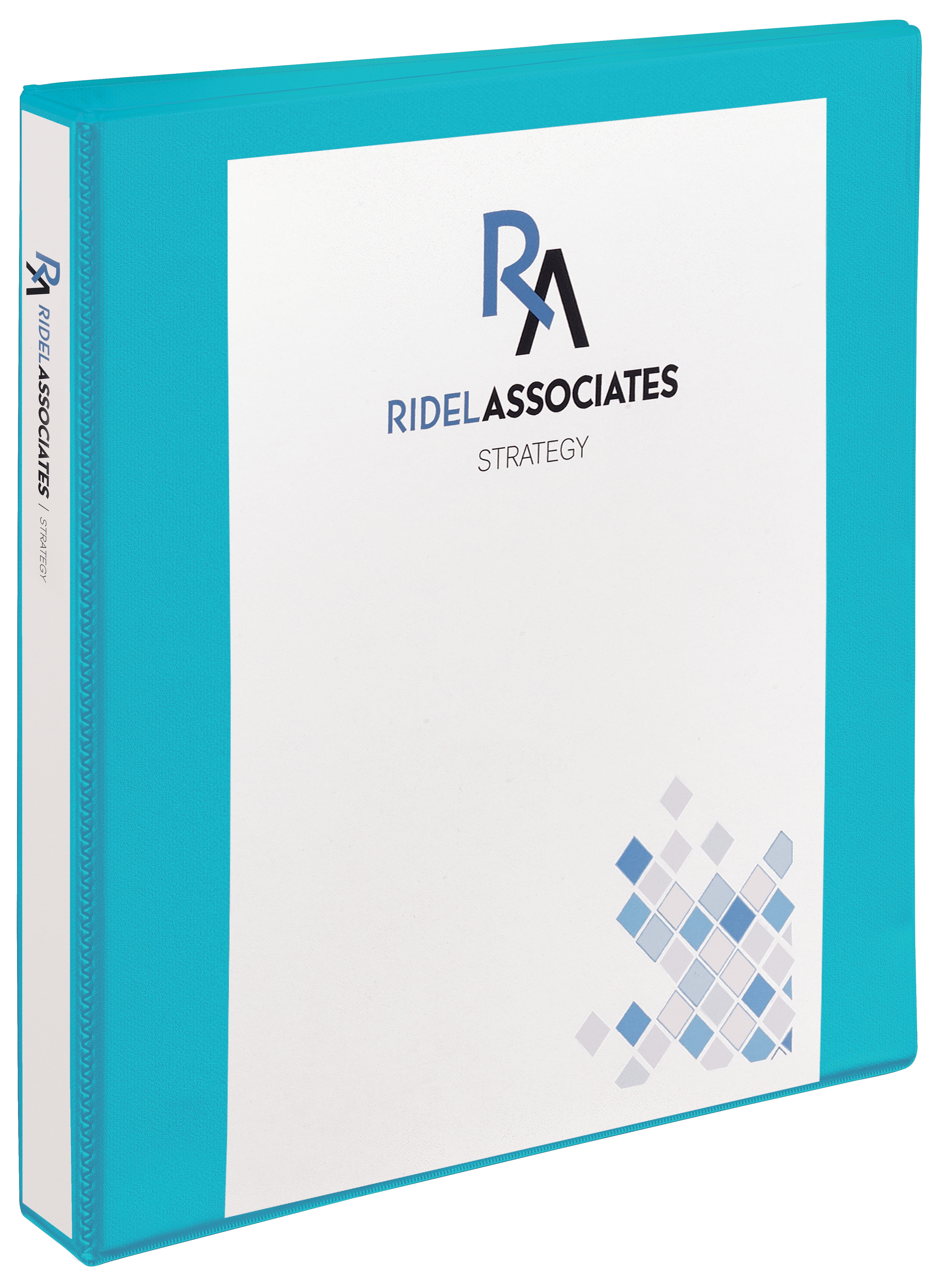Avery Durable View Binder, 1' Slant Rings, 220-Sheet Capacity, DuraHinge, Aqua (17295)