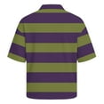 thumbnail image 6 of Hearthz S-4XL Striped Golf Shirts for Men Short Sleeve Casual Color Block Collared Mens Shirts Button Down Waffle Knit Mens Polo Shirt, 6 of 6